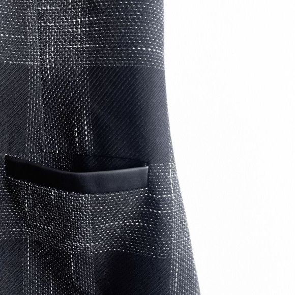 Karl Lagerfeld Womens Midi Shirt Dress Back Zip Short Sleeve Casual Black Sz 12 - Picture 6 of 9